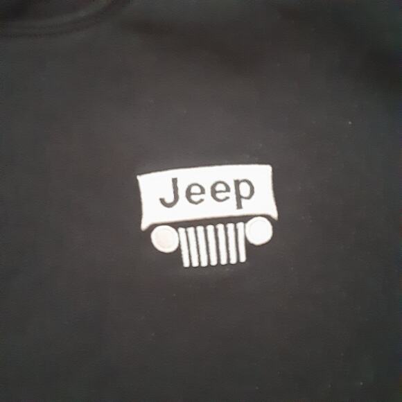 Jeep Hoodie Men's Size Large Black Long Sleeve Gildan Sweatshirt - Picture 2 of 8